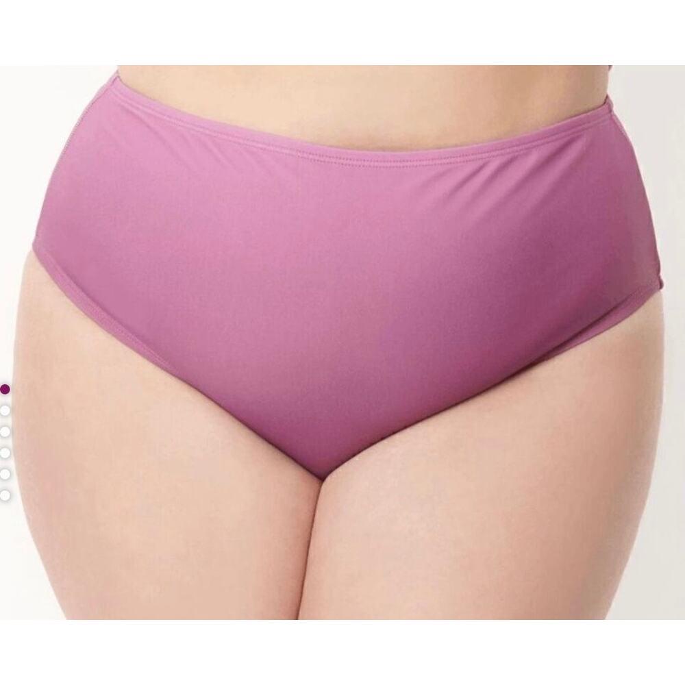 Unique Vintage 1970’s Purple Ombre Daphne High Waist Retro Bikini Bottom 3X NWOT